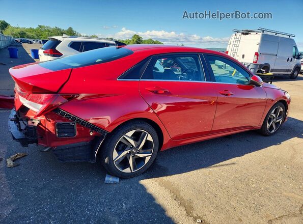 5NPLN4AG3MH005865 2021 HYUNDAI ELANTRA Red Trasero derecho
