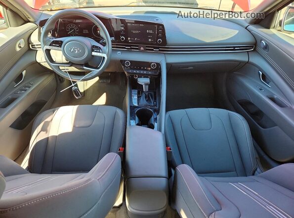 5NPLN4AG3MH005865 2021 HYUNDAI ELANTRA Red Vista del salpicadero