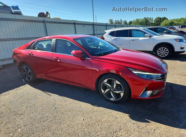 5NPLN4AG3MH005865 2021 HYUNDAI ELANTRA Red Delantero derecho