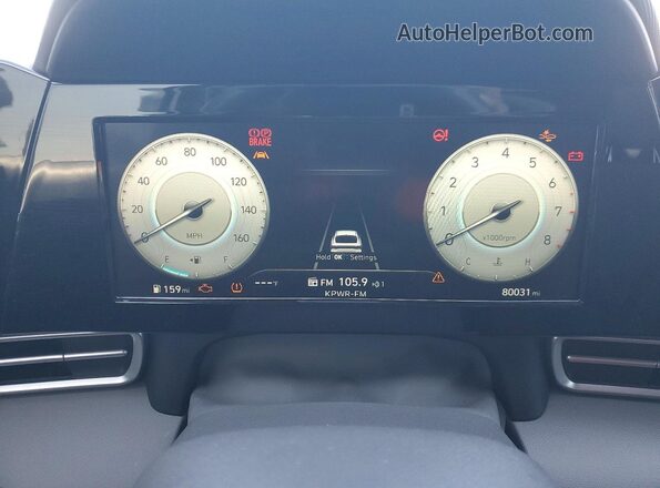 5NPLN4AG3MH027848 2021 HYUNDAI ELANTRA Белый Вид щитка приборов