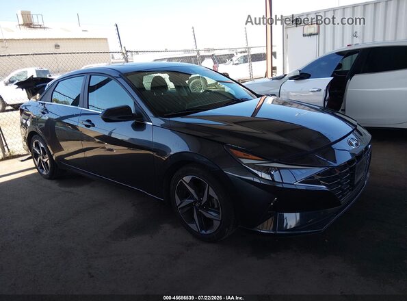 5NPLN4AG4MH004577 2021 HYUNDAI ELANTRA Серый Вид задней части салона