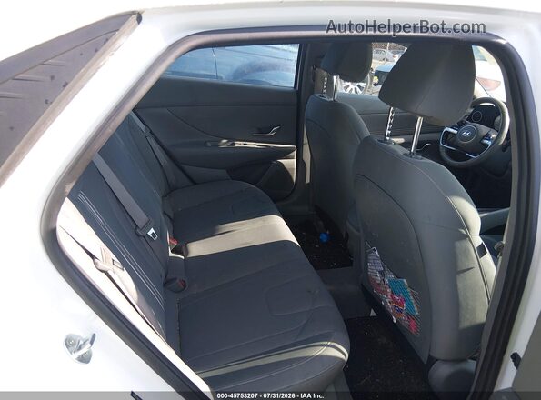 5NPLN4AG6MH027763 2021 HYUNDAI ELANTRA White VIN კოდის სტიკერის ხედი