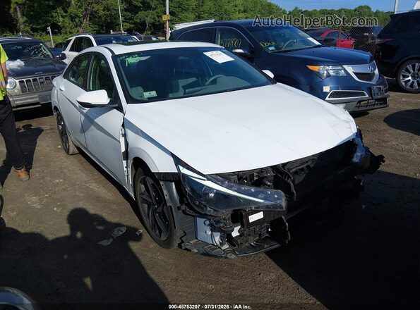 5NPLN4AG6MH027763 2021 HYUNDAI ELANTRA White სალონის 360-გრადუსიანი ხედი