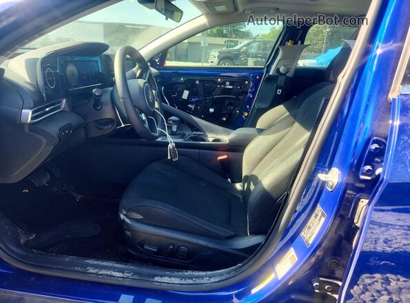 5NPLN4AG7MH017730 2021 HYUNDAI ELANTRA Blue წინა სალონის ხედი
