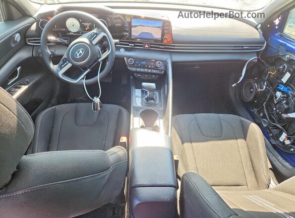 5NPLN4AG7MH017730 2021 HYUNDAI ELANTRA Blue წინა პანელის ხედი