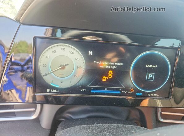 5NPLN4AG7MH017730 2021 HYUNDAI ELANTRA Blue ხელსაწყოთა პანელის ხედი