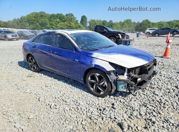 5NPLN4AG7MH017730 2021 HYUNDAI ELANTRA Blue წინა მარჯვენა