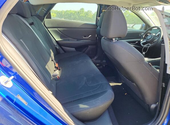 5NPLN4AG7MH017730 2021 HYUNDAI ELANTRA Blue უკანა სავარძლების ხედი