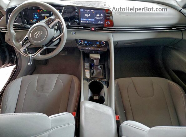 5NPLN4AG7NH069232 2022 HYUNDAI ELANTRA Black Вид панелі приладів