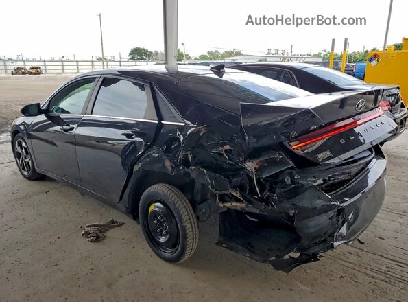 5NPLN4AG7NH069232 2022 HYUNDAI ELANTRA Black Задня ліва чверть