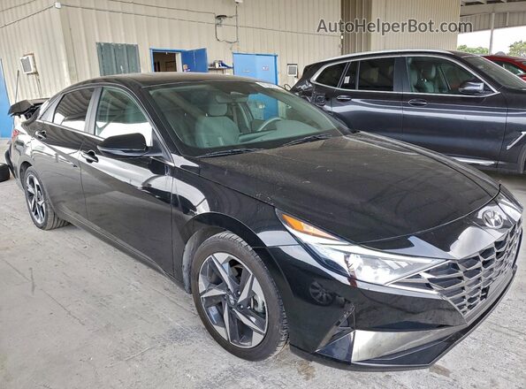 5NPLN4AG7NH069232 2022 HYUNDAI ELANTRA Black Передня права чверть
