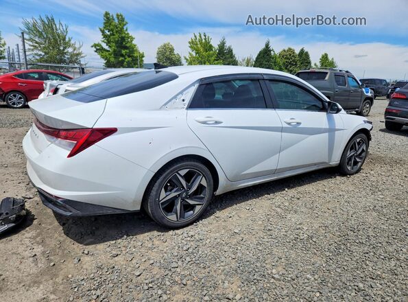 5NPLN4AGXMH013347 2021 HYUNDAI ELANTRA White Trasero derecho