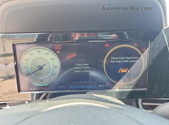 5NPLN4AGXMH013347 2021 HYUNDAI ELANTRA White Vista del cuadro de instrumentos