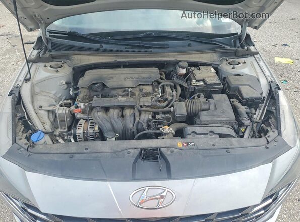 5NPLN4AGXMH017060 2021 HYUNDAI ELANTRA Серый Вид задней части салона