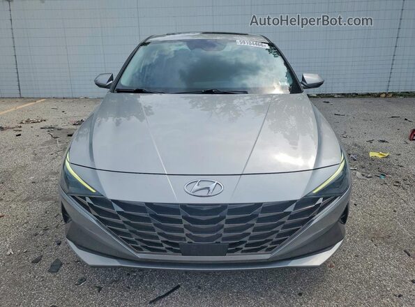5NPLN4AGXMH017060 2021 HYUNDAI ELANTRA Серый Вид спереди
