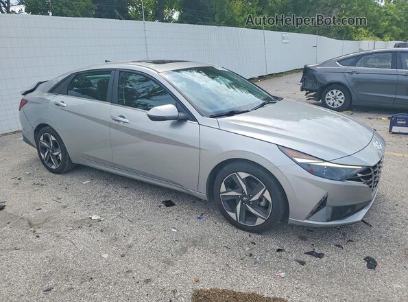 5NPLN4AGXMH017060 2021 HYUNDAI ELANTRA Серый Передняя правая четверть