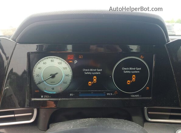 5NPLN4AGXMH017060 2021 HYUNDAI ELANTRA Серый Вид щитка приборов