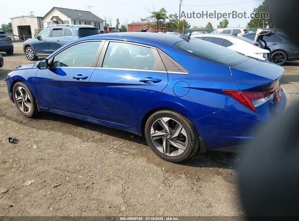 5NPLP4AG1NH072959 2022 HYUNDAI ELANTRA Синий Задняя левая четверть