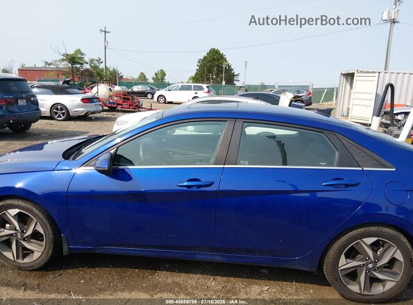 5NPLP4AG1NH072959 2022 HYUNDAI ELANTRA Синий Панорамный вид салона 360°