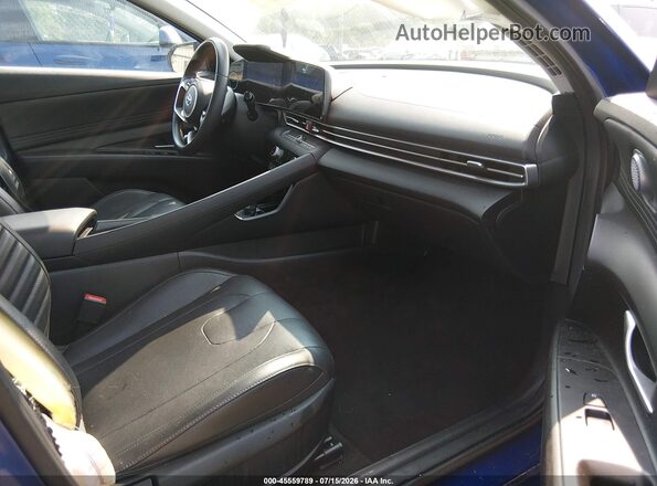 5NPLP4AG1NH072959 2022 HYUNDAI ELANTRA Синий Вид салона спереди