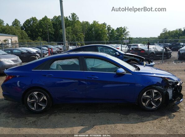5NPLP4AG1NH072959 2022 HYUNDAI ELANTRA Синий Вид задней части салона