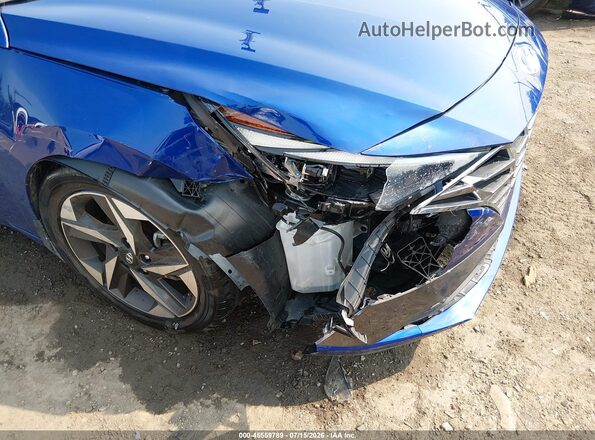 5NPLP4AG1NH072959 2022 HYUNDAI ELANTRA Синий Вид спереди