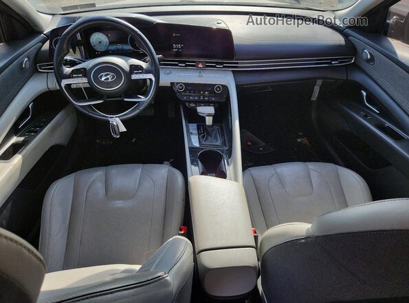 5NPLP4AG2MH012784 2021 HYUNDAI ELANTRA Серебряный Вид панели приборов