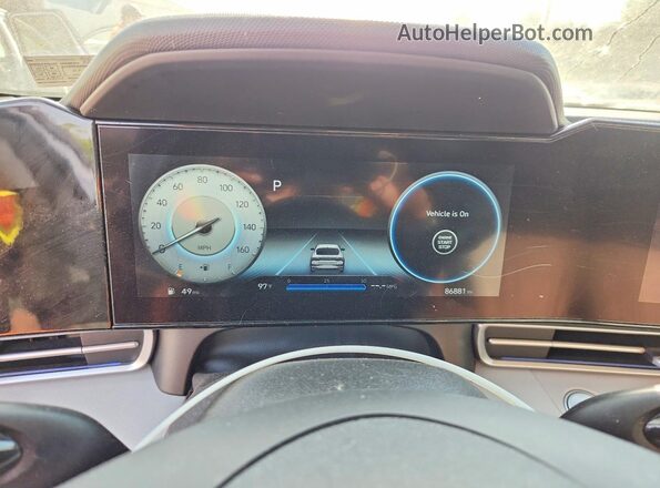 5NPLP4AG2MH012784 2021 HYUNDAI ELANTRA Серебряный Вид щитка приборов