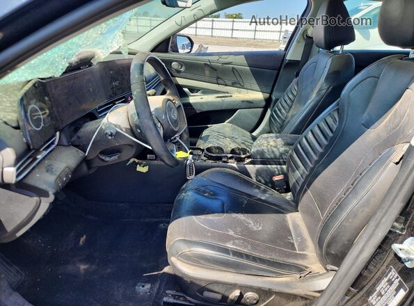 5NPLP4AG4MH036522 2021 HYUNDAI ELANTRA Black Front interior view