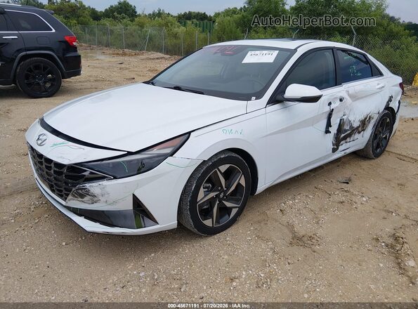 5NPLP4AG5MH022502 2021 HYUNDAI ELANTRA White Vista tres cuartos delantera izquierda