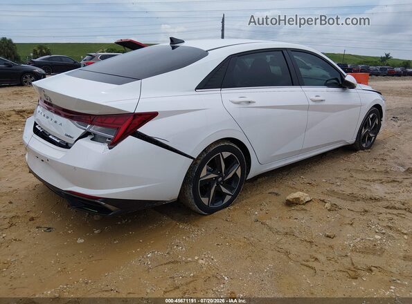 5NPLP4AG5MH022502 2021 HYUNDAI ELANTRA White Trasero derecho