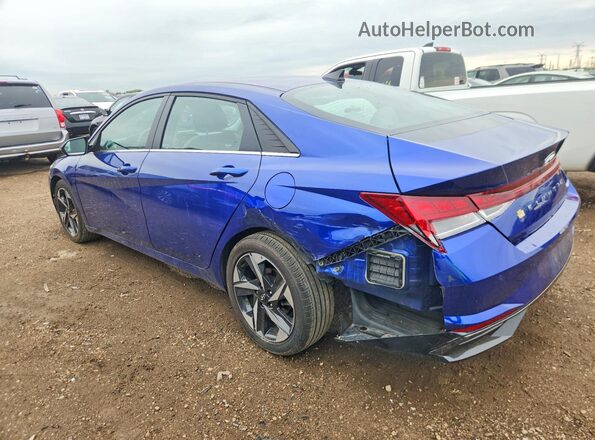 5NPLP4AG5MH026744 2021 HYUNDAI ELANTRA Blue Задня ліва чверть