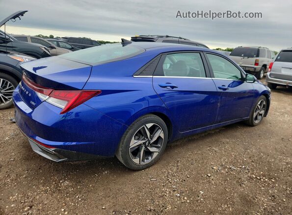 5NPLP4AG5MH026744 2021 HYUNDAI ELANTRA Blue Задня права чверть