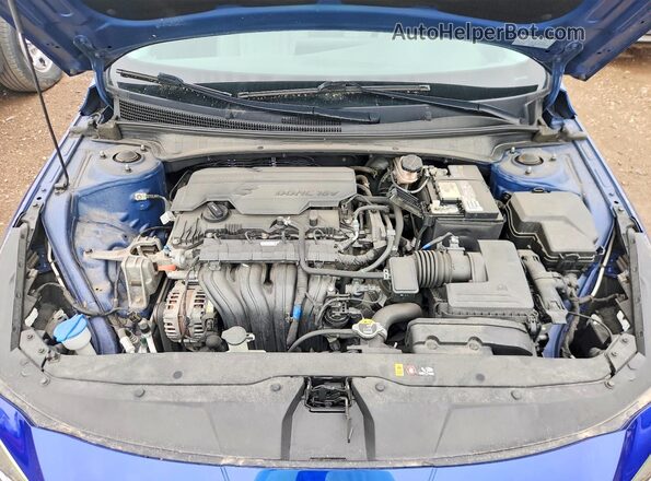 5NPLP4AG5MH026744 2021 HYUNDAI ELANTRA Blue Вид задньої частини салону
