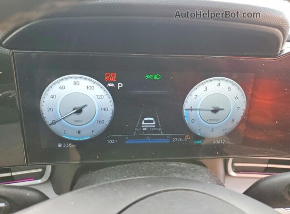 5NPLP4AG5PH114634 2023 HYUNDAI ELANTRA Silver ხელსაწყოთა პანელის ხედი