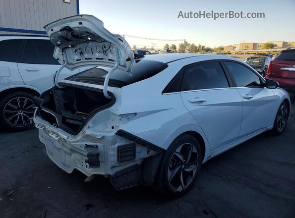 5NPLP4AG6MH013419 2021 HYUNDAI ELANTRA White Trasero derecho