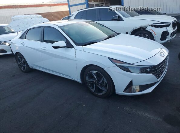 5NPLP4AG6MH013419 2021 HYUNDAI ELANTRA White Delantero derecho