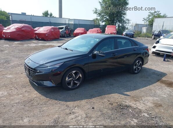 5NPLP4AG7PH105630 2023 HYUNDAI ELANTRA Черный Передняя левая четверть