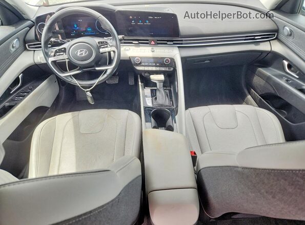 5NPLP4AG9NH069758 2022 HYUNDAI ELANTRA Silver Widok deski rozdzielczej