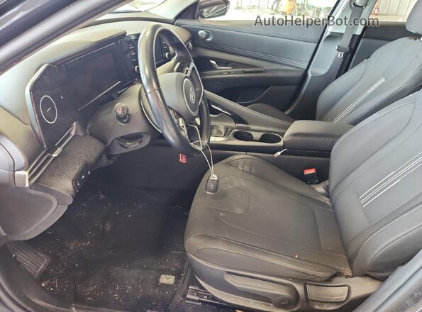 5NPLS4AG0MH006044 2021 HYUNDAI ELANTRA Gray Widok wnętrza z przodu