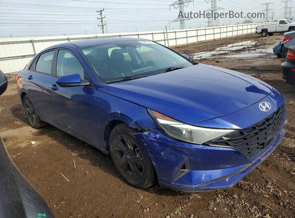 5NPLS4AG1MH000379 2021 HYUNDAI ELANTRA Blue Front right