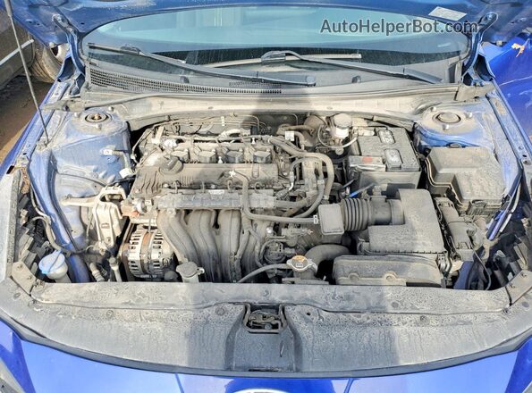 5NPLS4AG1MH000379 2021 HYUNDAI ELANTRA Blue Rear interior view