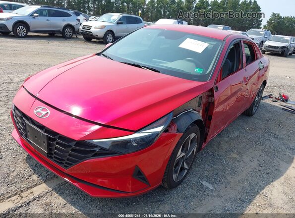 5NPLS4AG1PH102060 2023 HYUNDAI ELANTRA Красный Передняя левая четверть