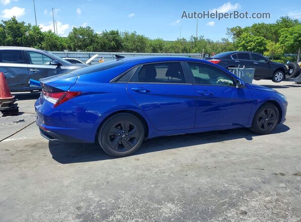 5NPLS4AG2MH012699 2021 HYUNDAI ELANTRA Blue Trasero derecho