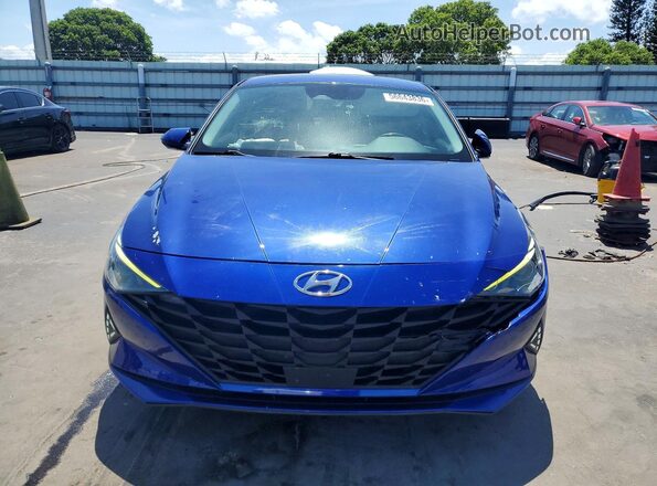5NPLS4AG2MH012699 2021 HYUNDAI ELANTRA Blue Vista frontal
