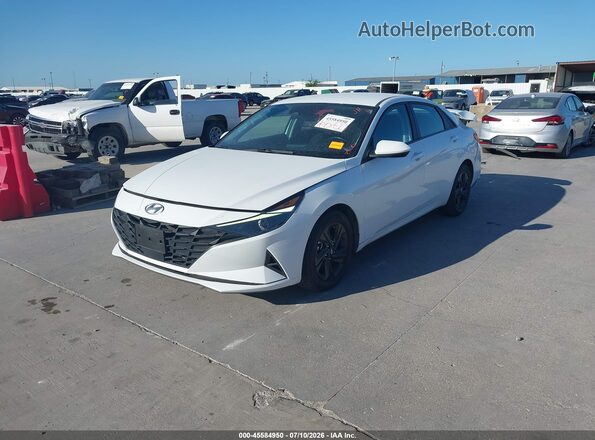 5NPLS4AG3MH003025 2021 HYUNDAI ELANTRA White წინა მარცხენა ხედი სამი მეოთხედიდან