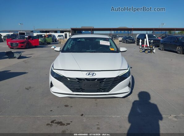 5NPLS4AG3MH003025 2021 HYUNDAI ELANTRA White ხელსაწყოთა პანელის ხედი