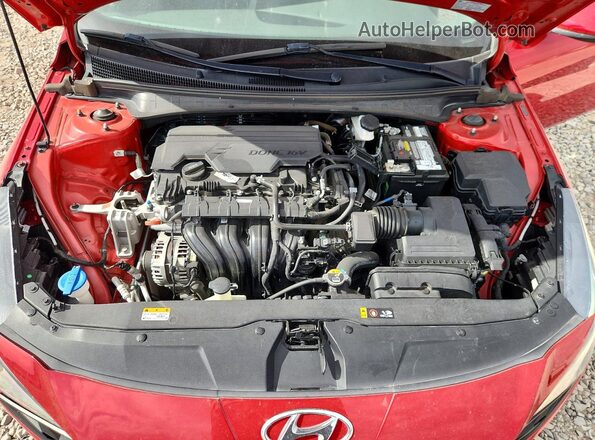 5NPLS4AG3MH005230 2021 HYUNDAI ELANTRA Красный Вид задней части салона
