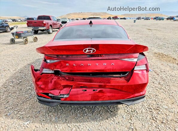 5NPLS4AG3MH005230 2021 HYUNDAI ELANTRA Красный Вид сзади