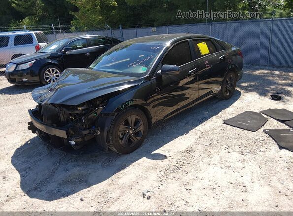 5NPLS4AG3MH010542 2021 HYUNDAI ELANTRA Черный Передняя левая четверть
